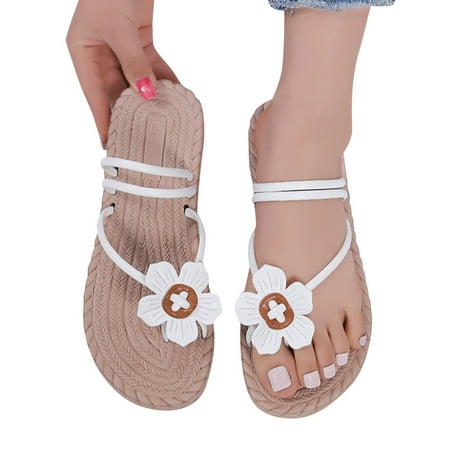

Gubotare Womens House Slippers Slides for Women Ultra Cushioned Funny Lychee Massage Cloud Slippers White