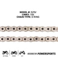 thumbnail image 2 of Niche 525 Drive Chain 106 Links O-Ring With Master Link for Motorcycle 519-CDC2474H, 2 of 5