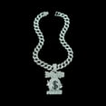 thumbnail image 2 of Men Women Hip Hop Cartoon Money Bag Pendant Necklace with 15mm Crystal Cuban Chain HipHop Iced Out Bling Necklaces Fashion Charm Jewelry, 2 of 5