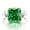 Dark Green, variant on Zircon Eternity Radiant Cut Engagement Rings for Women S925 Sterling Silver Rings for Women 8*10mm Zircon Stylish Women Wedding Bands Hypoallergenic Personalized Promise Rings