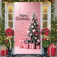 thumbnail image 2 of Christmas Tree Design Christmas Banner Gold Ornaments Merry Christmas Banner Gift Boxes Snowflakes Xmas Banner for Christmas Party Home Decoration Indoor Celebration, 2 of 9