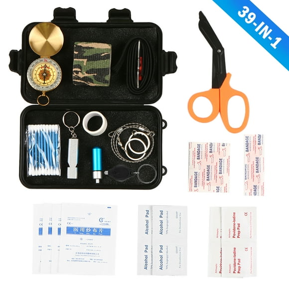 yeacher Compact Outdoor Survival Kit with Essential Tools for Hiking, Camping, and Emergencies