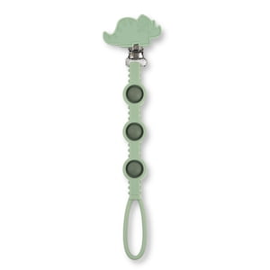 Bella Tunno Dino Popper Pacifier Clip, Green