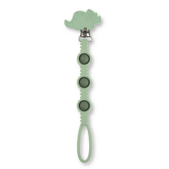 Dino Popper Pacifier Clip
