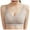 Gray, variant on Womens Workout Bras Tops Bra Wire-Free Underwears Base Vest Style Sports Lingerie V-Neck Convertible Bra Feature Hook and Eye Closure T-Shirt Bra Style Y-260 , Green XL