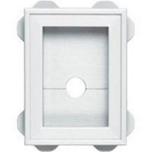 Builders Edge 130030003001 Wrap Around Mount Block, Arctic White, Each