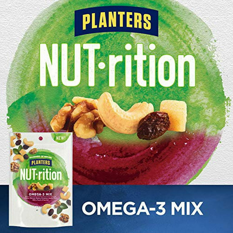 Planters NUTrition Omega 3 Snack Nuts Mix 5.5 oz Bag