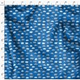 thumbnail image 4 of Soimoi Blue Poly Georgette Fabric Cloud Nature Print Fabric by the Yard 52 Inch Wide, 4 of 5