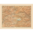thumbnail image 3 of Baedeker 24x19 Black Modern Framed Museum Art Print Titled - Marmolata Glacier Italy - Baedeker 1910, 3 of 5