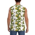 thumbnail image 4 of Zufioo Corn And Butterflies Men's Tank Top,Men's Sleeveless Muscle Shirts,Basic Sleeveless T Shirts Casual Active Hipster Tank Top,Moisture Wicking Odor Protection-Small, 4 of 7