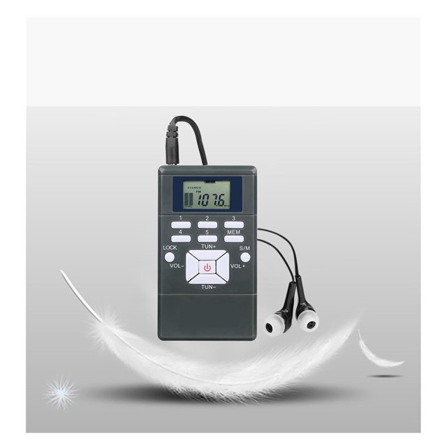 50pcs PR13 Pocket Radio Receiver Digital Radio DSP FM Stereo Mini Portable For Guiding Church Conference Training ,Easy to Use