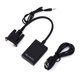 thumbnail image 1 of VGA to HDMI 1080P HD o Video Converter Adapter with USB Cable for PC Computer, 1 of 4