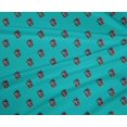 thumbnail image 4 of oneOone Polyester Lycra Fabric Leaves & Floral Block Printed Craft Fabric BTY 56 Inch Wide, 4 of 4