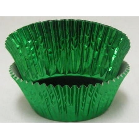 Green Foil Cupcake Liners - Baking Cups -50pack