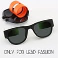 thumbnail image 3 of Cycling Sunglasses for Men Women Goggles Creative Glasses Sunglasses Wristband Polarized Cycling Sunglasses Foldable Glasses Orange, 3 of 4