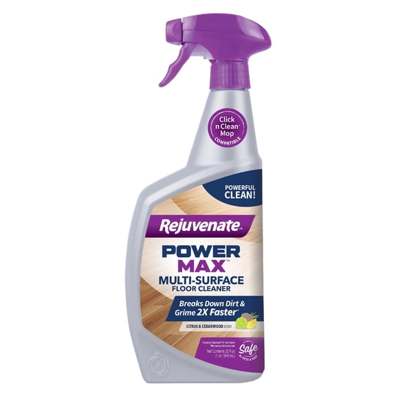 Rejuvenate PowerMax Multi-Surface Floor Cleaner, Citrus and Cedarwood Scent, 32 Ounces