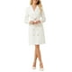 thumbnail image 1 of INSPIRAR CHIC Vestido de Tweed para Mujeres con Doble Botonadura y Mangas Largas con Cinturón 2XL Blanco, 1 of 5