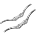 thumbnail image 1 of OULII 2Pcs Anchoring Mooring Cleats 4 Inch Stainless Steel for Boat Owners and Docking, 1 of 7