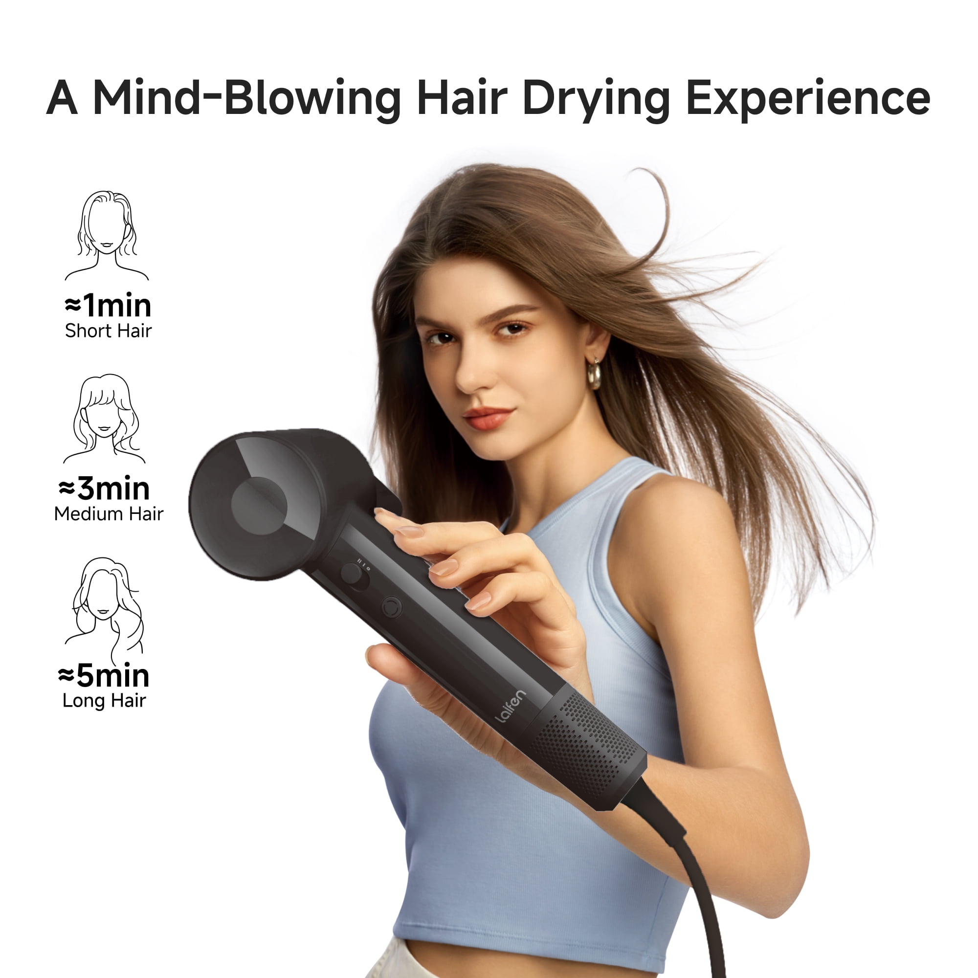 miページ Laifen SE Air High-Speed Hair Dryer, 100,000 RPM Ionic Blow Dryer
