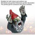 thumbnail image 4 of Zombi Enano De Halloween, Escultura De Estatua De Jardín Zombi Enano Altamente Simulación Malvada Aterradora Decoración De Halloween Al Aire Libre Accesorio De Adorno, 4 of 5
