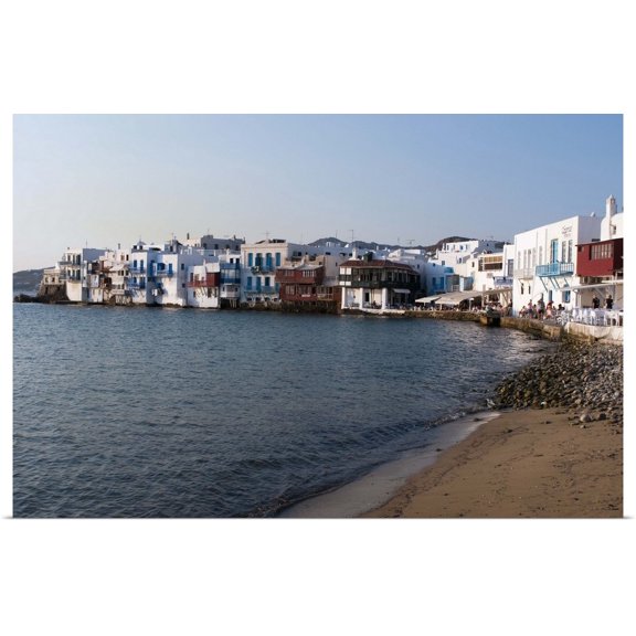 Great BIG Canvas | "Little Venice, Mykonos Town, Chora, Mykonos, Cyclades, Greece" Art Print - 30x20
