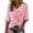 Z001_Hot Pink, variant on Womens Breast Cancer Shirts Pink Ribbon 3/4 Sleeve Vneck Shirt Cancer Awareness T-Shirt Spread The Hope Shirt