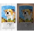 thumbnail image 2 of Bulldog English in Summer Flowers Ceramic Night Light, 2 of 2