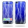 Skin Decal Wrap Compatible With Apple iPhone 5/5s/SE Sticker Design Lightning Storm