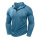 thumbnail image 2 of pstuiky mangas largas para hombre, Suéter informal de color liso para hombre, cárdigan con botones, mangas largas y capucha Tops de talla grande para hombre xxxl, 2 of 7