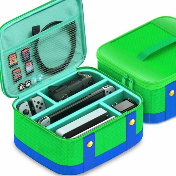 Funda de transporte portátil para Nintendo Switch / Switch OLED, caja de almacenamiento para accesorios de juegos