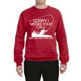 thumbnail image 2 of Missed Your Call Fishing Line Joke Fishing Unisex Crewneck Graphic Sweatshirt, Red, 2XL, 2 of 3