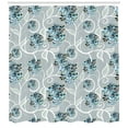 thumbnail image 3 of Ambesonne Floral Shower Curtain, Swirls Daisy Bouquet, 69"Wx75"L, Sky Blue Grey Apricot, 3 of 3