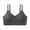 🔥 Dark Gray, variant on YYV Comfortable Comfortable Front-Zip Shockproof Sports Bra Quick-Dry Breathable Hollow Back Design Removable Pads Secure Zipper Medium Support For Running Yoga Gym Comfortable Activewear