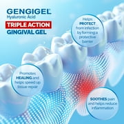 Gengigel Hyaluronic Acid Oral Gel for Mouth & Gum Discomfort (20ml), Soothes Irritation, Promotes Natural Healing & Protects Delicate Oral Tissue, No Paraben or SLS, Vegan & Kosher
