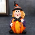 thumbnail image 2 of Halloween Pumpkin Lantern LED Glowing Witch Lamp for Decoration, 2 of 7