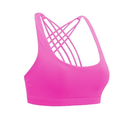 

Dido Premium Material Fitness Bra Cross Back Sports Bra for Women