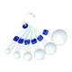 thumbnail image 1 of Juego de cucharas medidoras Chef Craft Select de plástico, 6 piezas, 1 of 3