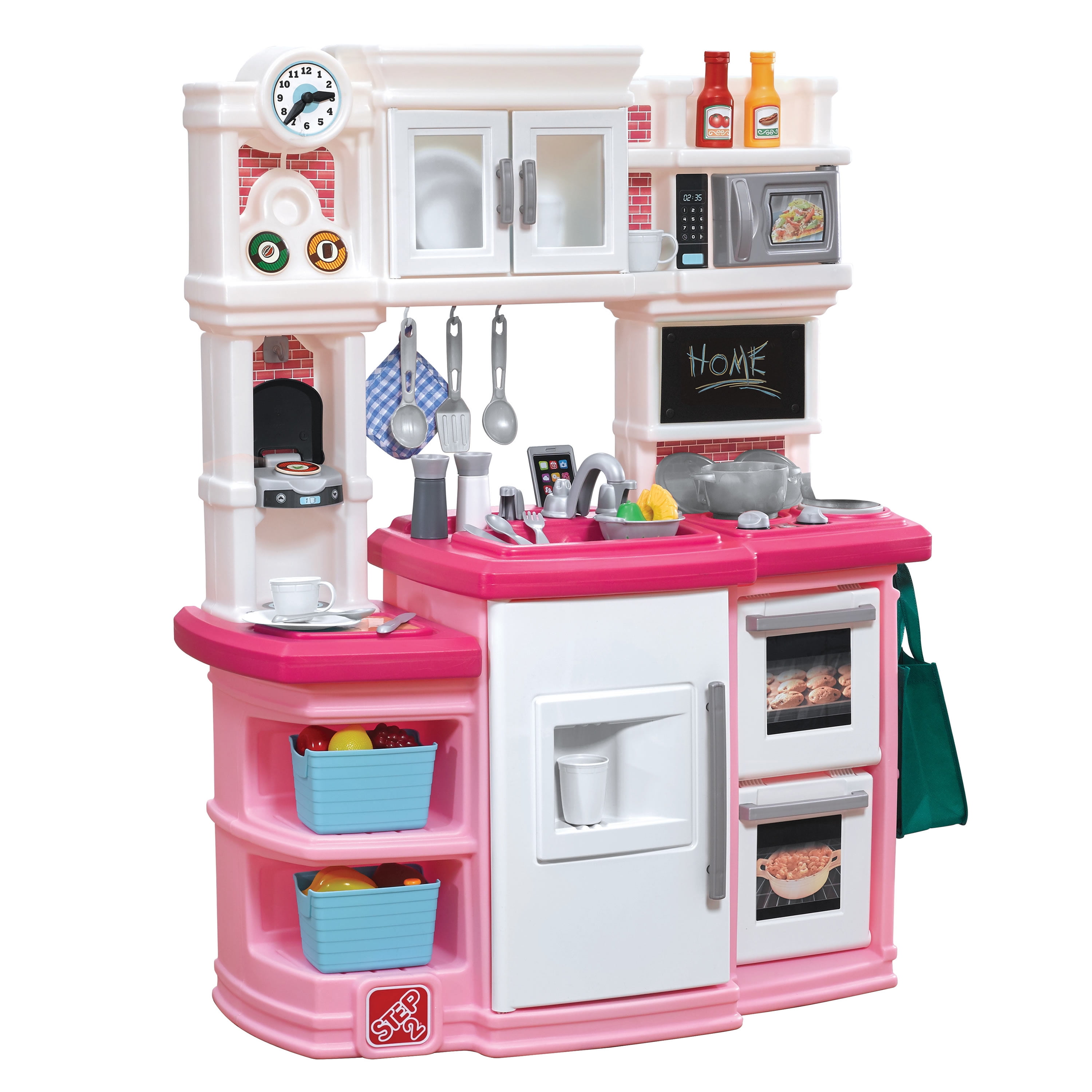 Pink Kids Girl Toy Step2 Great Gourmet Kids Play Kitchen w/ Accessory Set 