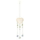 thumbnail image 2 of White Crystal Wind Chime Garden Set Light Ornaments Patio Decoration Cordiform Pendant Natural Crystal Sunshine Catcher Wind Chime, 2 of 6
