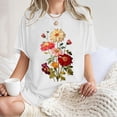 thumbnail image 2 of Drses Wildflowers Shirt for Women Oversized Floral Loose T Shirts Graphic Tees Flower Plant Shirts Womens Tops, 2 of 9