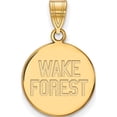 thumbnail image 1 of 14K Yellow Gold 14Ky Logoart Wake Forest University Medium Disc Pendant (22 X 15) Made In United States 4y067wfu, 1 of 5