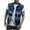 Dark Blue, variant on purcolt Men's Distressed Ripped Jean Vest Casual Slim Fit Sleeveless Button Front Vintage Denim Vest Jacket