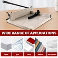 thumbnail image 6 of Office Guillotine Paper Machine, 21.2 Inch Compact Base, Anti-Warp Steel Plate, A3 Industrial Paper Cutter, Fabric Slicing Tool, Corporate Print Room, Stationery Shop, 6 of 9
