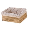 thumbnail image 2 of Cesta de almacenamiento, soporte multifuncional para cosméticos, contenedor de almacenamiento de artículos diversos, organizador para baño, sala L Color Madera, 2 of 8