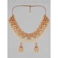 thumbnail image 2 of Rubans 22K Gold Plated Traditional Necklace Set, Handcrafted with Exquisite Ruby Stone and Pearls - Elegant Jewelry for Special Occasions, 2 of 4