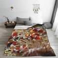 thumbnail image 5 of Fuzoiu Cute Anemone Fish Print Ultra-Soft Micro Fleece Blanket,All Seasons Flannel Throw, Lightweight Blanket for Bed, Sofa, Couch, Movie Night, Camping, and Travel-40"x30", 5 of 7