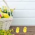 thumbnail image 2 of LYTMENT 72pcs Easter Baby Chicks Mini Chick Toys Decorations Favors Small Animal Figurines For Easter Miniature Garden Ornaments, 2 of 9