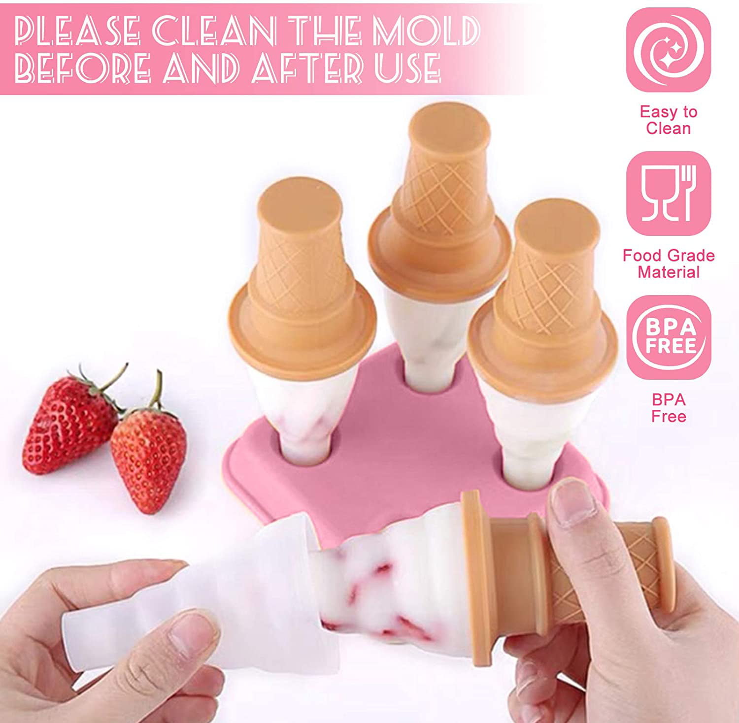 4 Even Old Popsicle Molds with Lid Mold Ice Cream Mold Popsicle Mould DIY  Ice Cream Mold Homemade Ice Cream for Summer - AliExpress