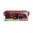 thumbnail image 2 of Kubota Farm Backhoe Loader, Orange - New Ray SS-33123 - 1/32 Scale Model Vehicle Replica, 2 of 4