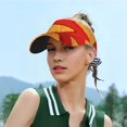 thumbnail image 5 of Zufioo Tortilla chips Print Adult Hollow Hat, Sun Protection Sports Hat - Sweat-absorbent, Adjustable Velcro Style, Unisex, Suitable for Outdoors, 5 of 7